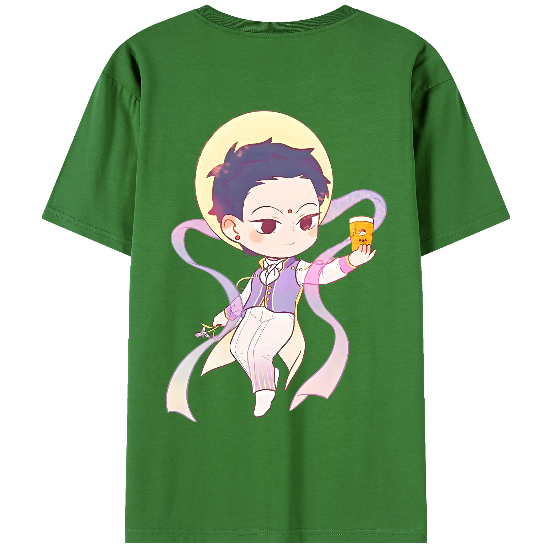 （画像用） Ne Zha 2 ナタ 魔童の大暴れ レディース半袖Tシャツ(バックプリント)